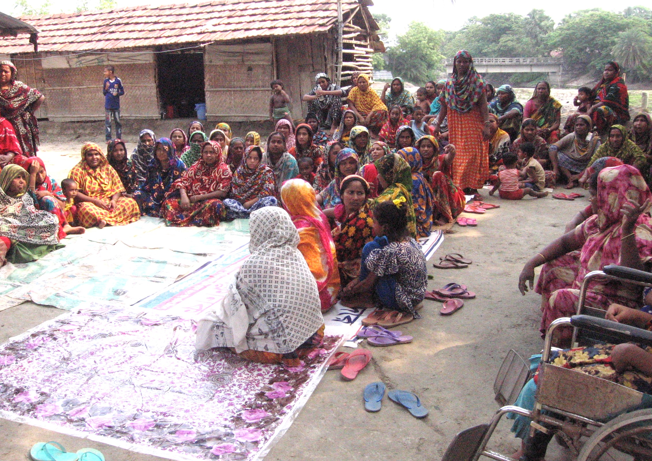 Coastal area cyclone affected